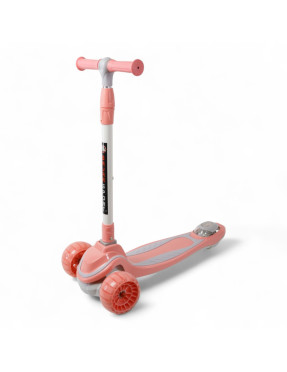 Самокат трехколесный складной  с LED-колесами Bavar Sport (606)